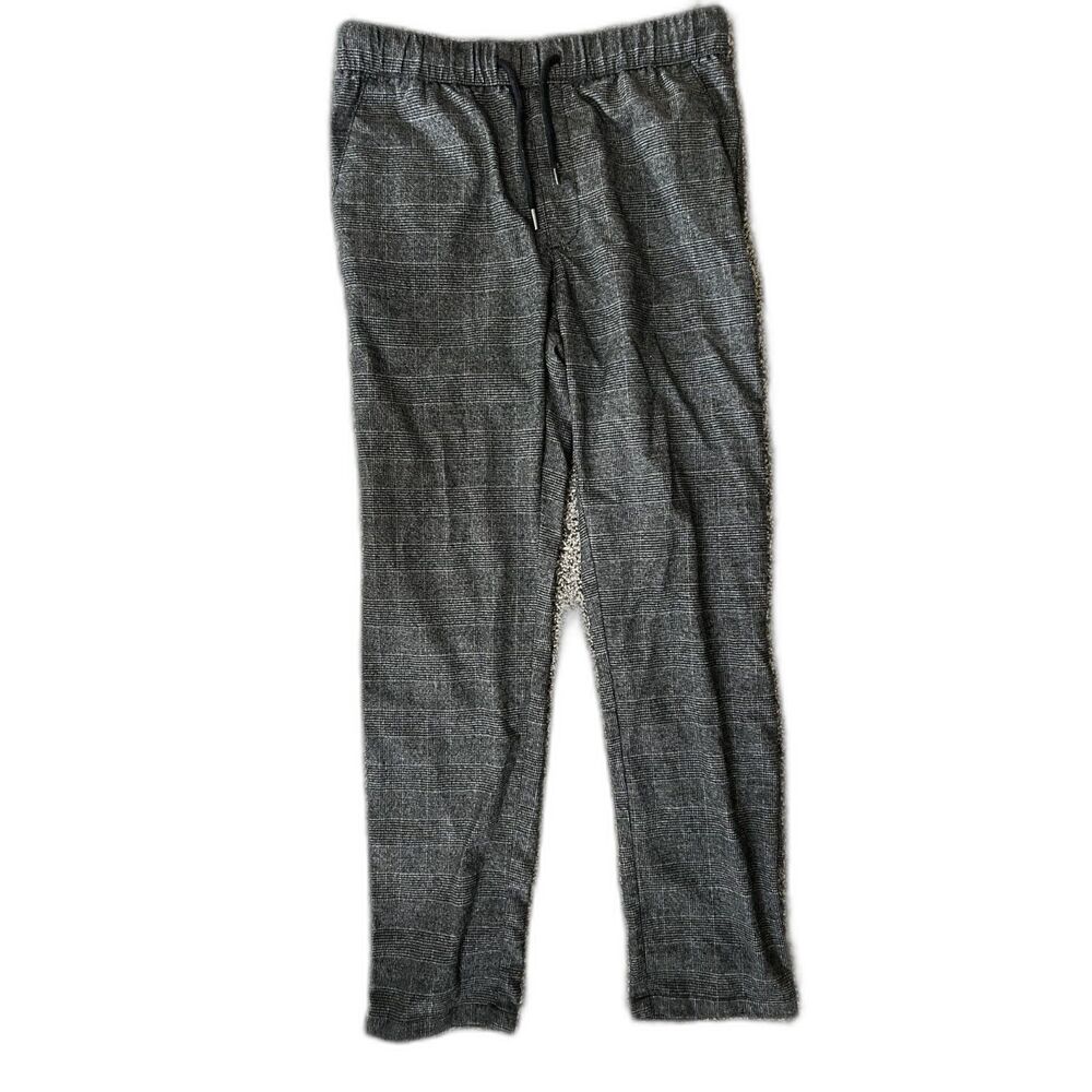 Goodfellow & Co gray plaid Casual E-Waist high rise Tapered Trousers S Men's